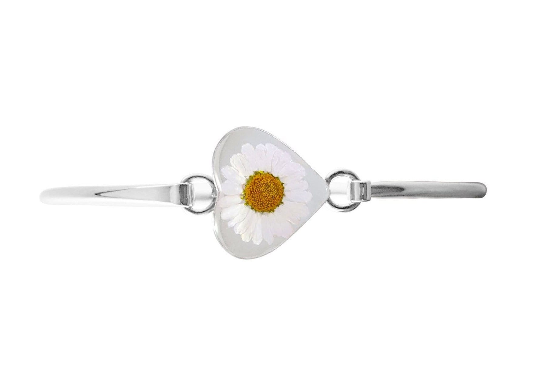 Gänseblümchen Armband, Mittleres Herz, Transparent Gänseblümchen Armband, Mittleres Herz, Transparent von flowersjewelrystudio