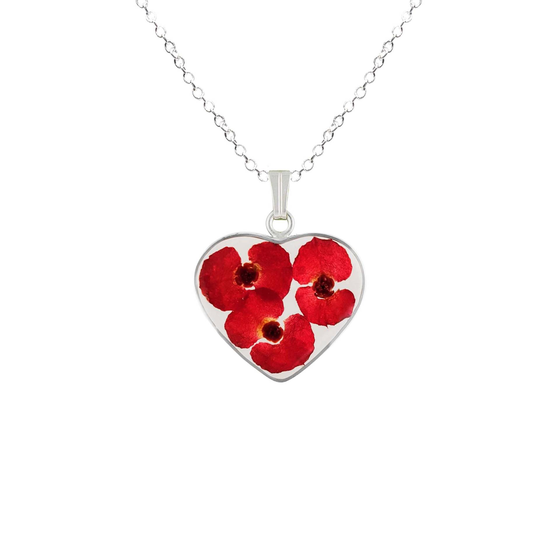 Krone Der Dornen Halskette, Mittleres Herz, Transparent Krone Der Dornen Halskette, Mittleres Herz, Transparent von flowersjewelrystudio