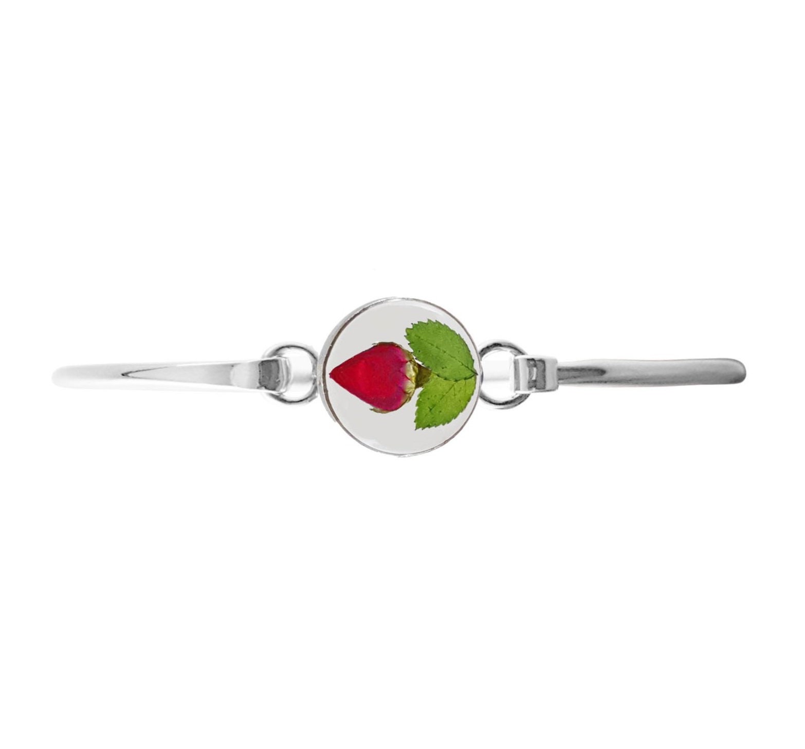 Rosa Kleines Kreis Armband, Transparent Rosa Kleines Kreis Armband, Transparent von flowersjewelrystudio