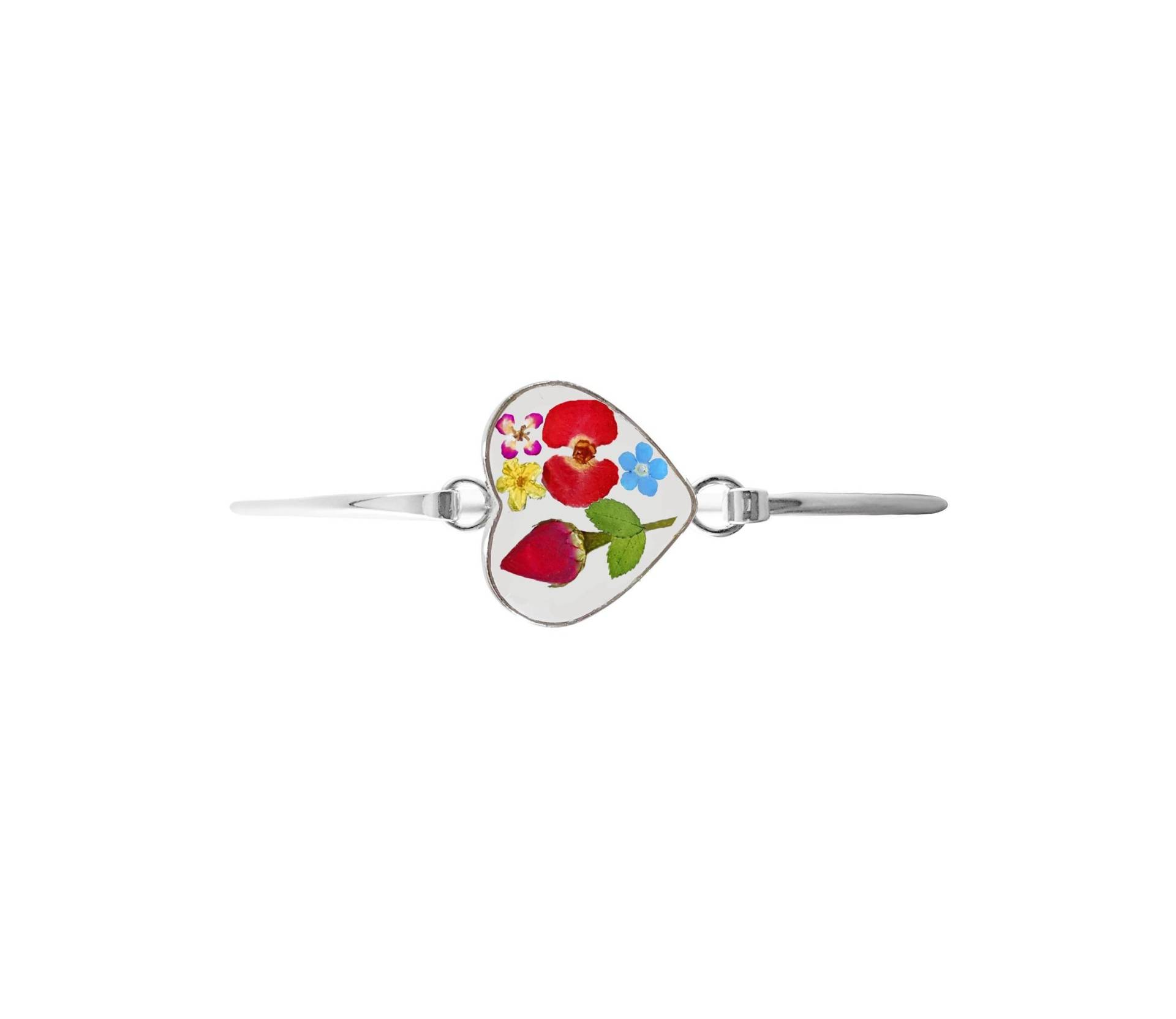 Rose & Mixed Flowers Armband, Mittelgroß, Transparent Rose & Mixed Flowers Armband, Mittelgroß, Transparent von flowersjewelrystudio