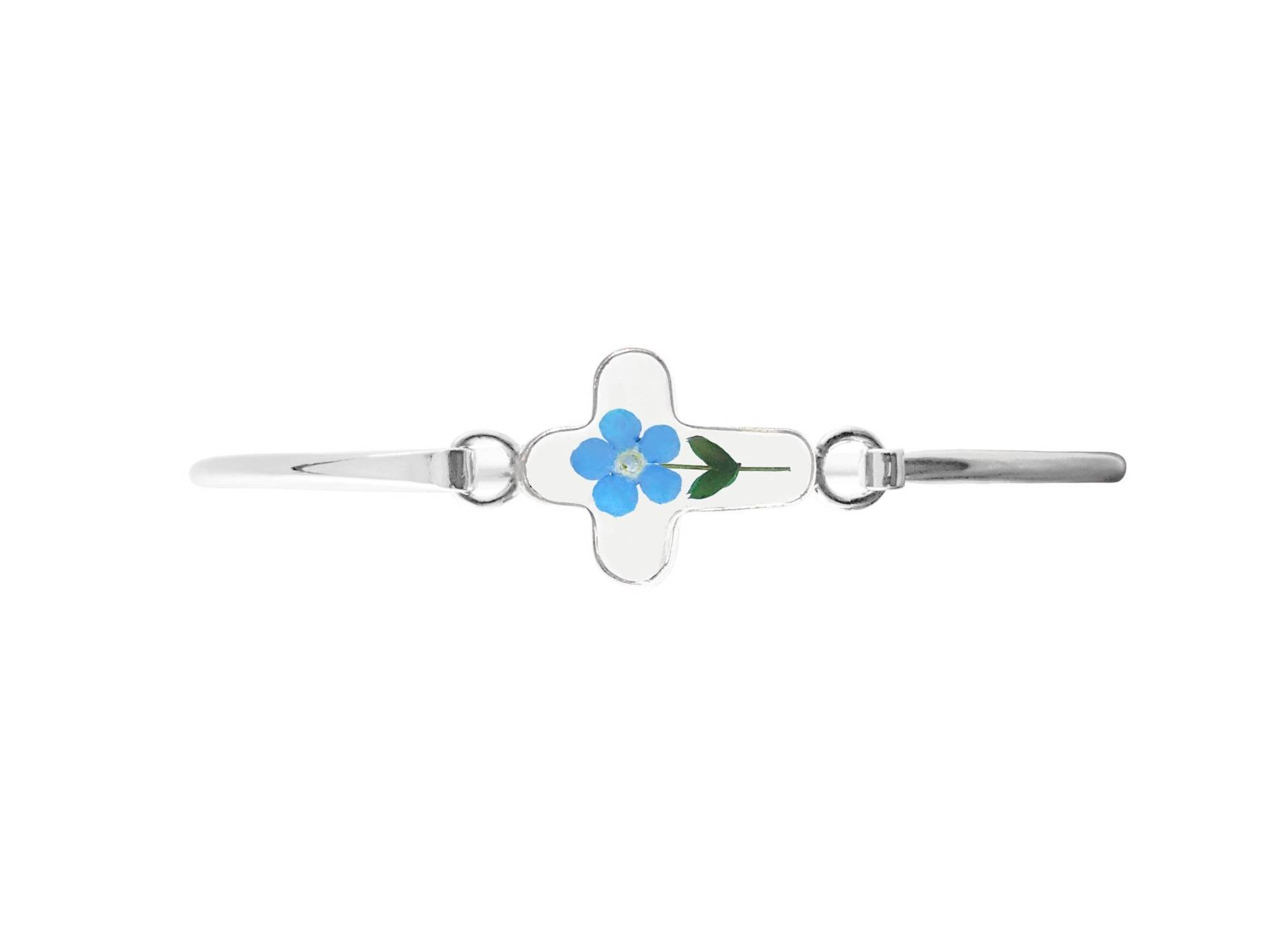 Vergissmeinnicht Armband, Medium Cross, Transparent Vergissmeinnicht Armband, Medium Cross, Transparent von flowersjewelrystudio
