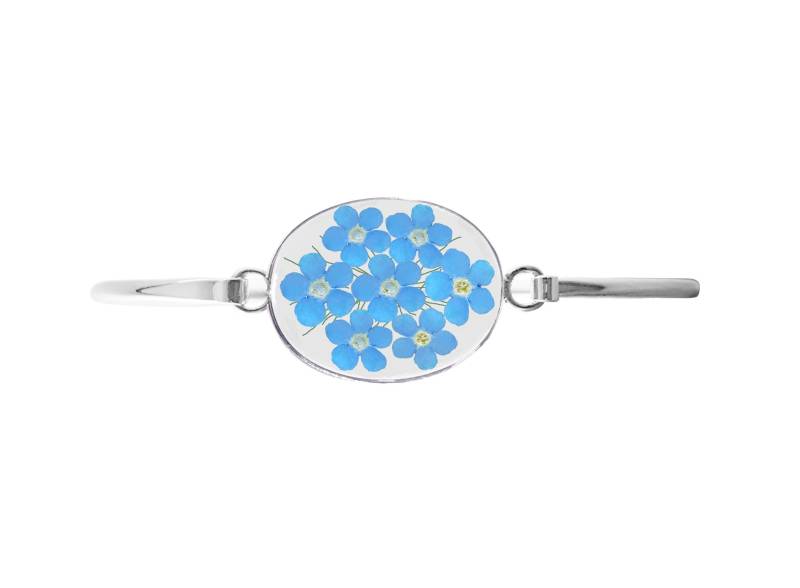Vergissmeinnicht Armband, Mittel Oval, Transparent Vergissmeinnicht Armband, Mittel Oval, Transparent von flowersjewelrystudio
