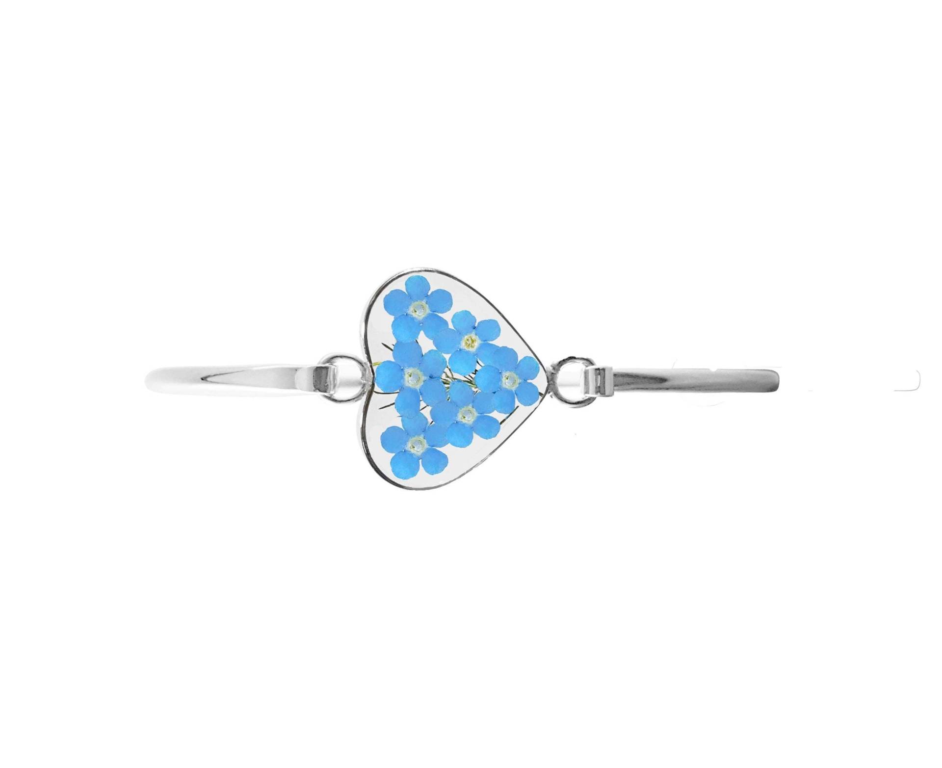Vergissmeinnicht Armband, Mittelgroß Herz, Transparent Vergissmeinnicht Armband, Mittelgroß Herz, Transparent von flowersjewelrystudio