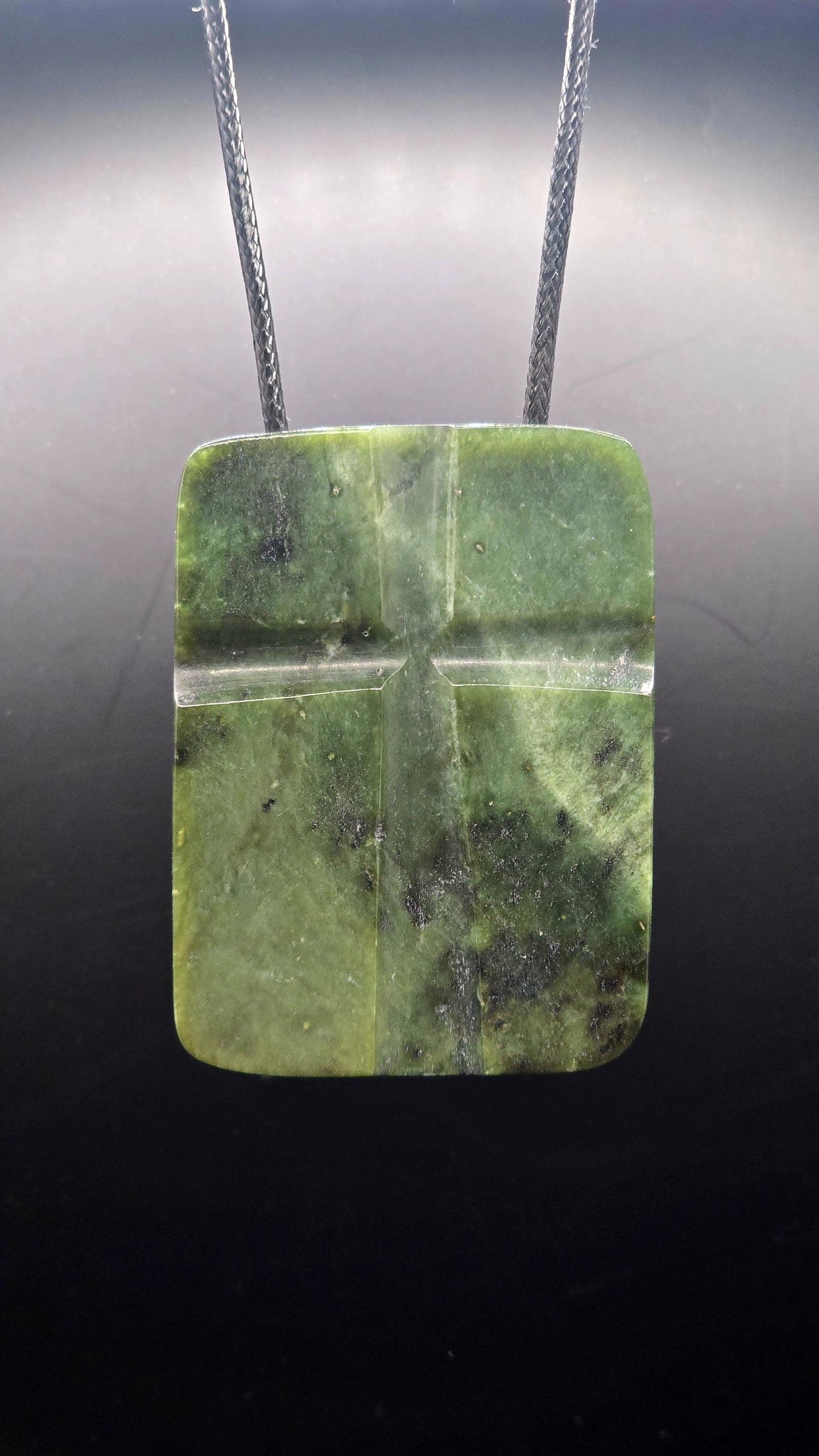Kreuz in Jade Tablet - Anhänger | 55 Mm X 45 Mm Kreuz in Jade Tablet - Anhänger | 55 Mm X 45 Mm von flowervalleyhandmade