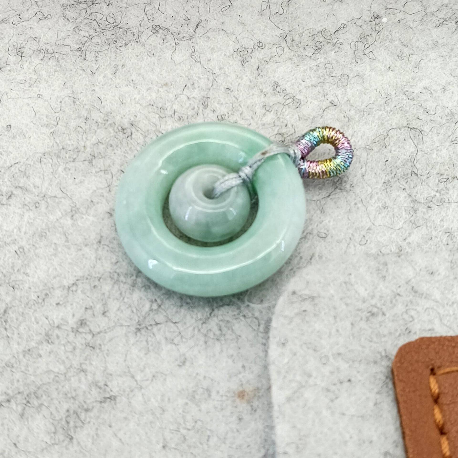 Natürliche Jadeit Anhänger Dount Form Burma Jade Amulett Kette Halskette Mit von flowspring