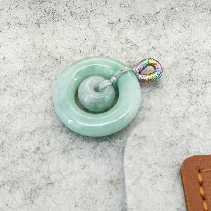 Natürliche Jadeit Anhänger Dount Form Burma Jade Amulett Kette Halskette Mit von flowspring