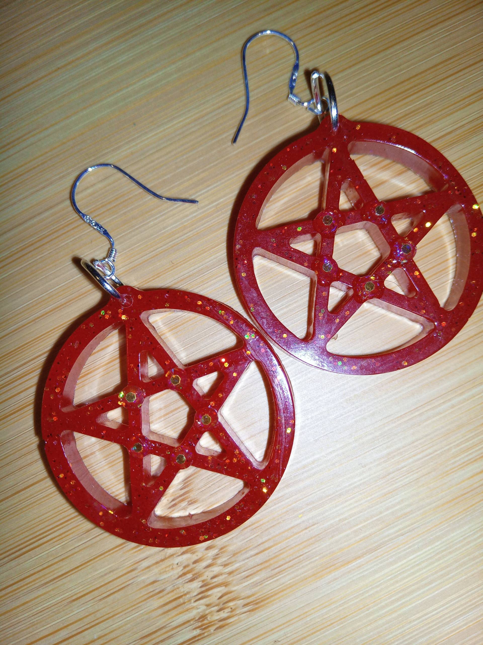 Pentagramm Ohrringe Pentagramm Ohrringe von fluffysale