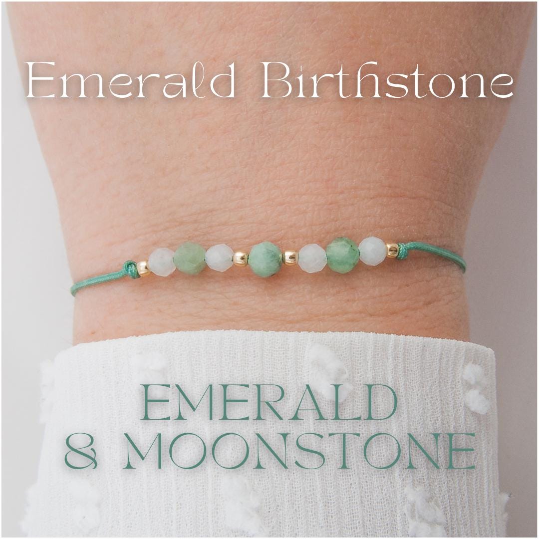 Smaragd Armband Mai Geburtsmonat Smaragd Armband Mai Geburtsmonat von flurryjewelry