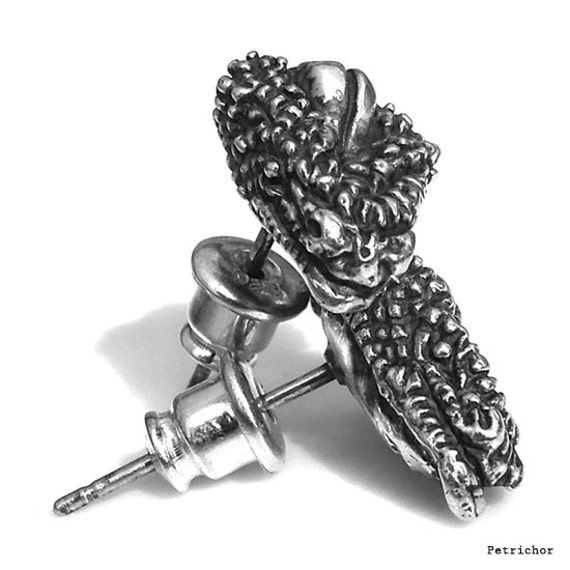 925 Sterling Silber Basilisk Ohrring Von Petrichor von flushshop