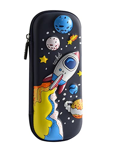 Flyorigin Federmäppchen Groß 3D Federmäppchen für Jungen und Mädchen Große Federtasche Stiftehalter, Schwarzes Raumschiff, Räumlicher Stil Flyorigin Federmäppchen Groß 3D Federmäppchen für Jungen und Mädchen Große Federtasche Stiftehalter, Schwarzes Raumschiff, Räumlicher Stil von flyorigin