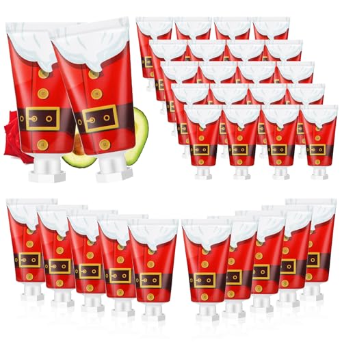 30 Stück Weihnachts-Handcreme, Geschenke, Weihnachtsgeschenke für Frauen, Handlotion, Geschenk-Set, feuchtigkeitsspendende Rosen-Handlotion, Handcreme für Frauen, 30 ml, Reiselotion für trockene Haut 30 Stück Weihnachts-Handcreme, Geschenke, Weihnachtsgeschenke für Frauen, Handlotion, Geschenk-Set, feuchtigkeitsspendende Rosen-Handlotion, Handcreme für Frauen, 30 ml, Reiselotion für trockene Haut von Heigble