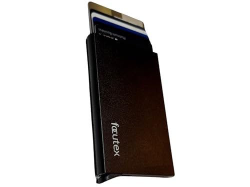 focutex Aluminium Kartenetui – RFID Schutz, Slim Wallet für Herren & Damen, Kompakter Kartenhalter für Kreditkarten, Robustes und Leichtes Design, Minimalistisch und Sicher, Portemonnaie von focutex