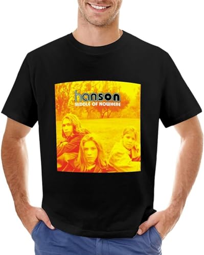 Hanson Middle of Nowhere T-Shirt Tops tees Summer Clothes Men Workout Shirt Size S von fois