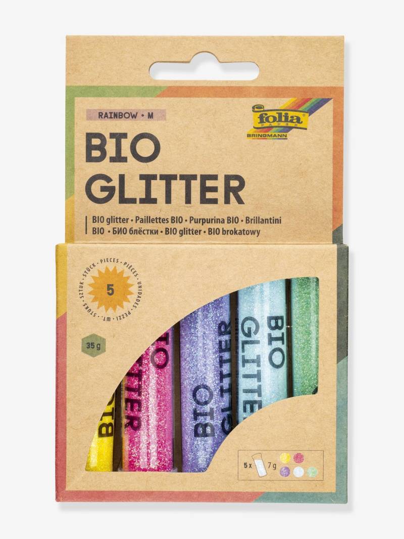 5er-Set BIO Glitter RAINBOW M folia von folia