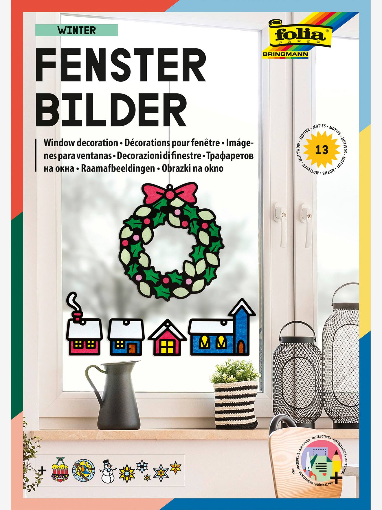 Bastel-Set Transparent-Bilder WINTER Kinder folia Bastel-Set Transparent-Bilder WINTER Kinder folia von folia