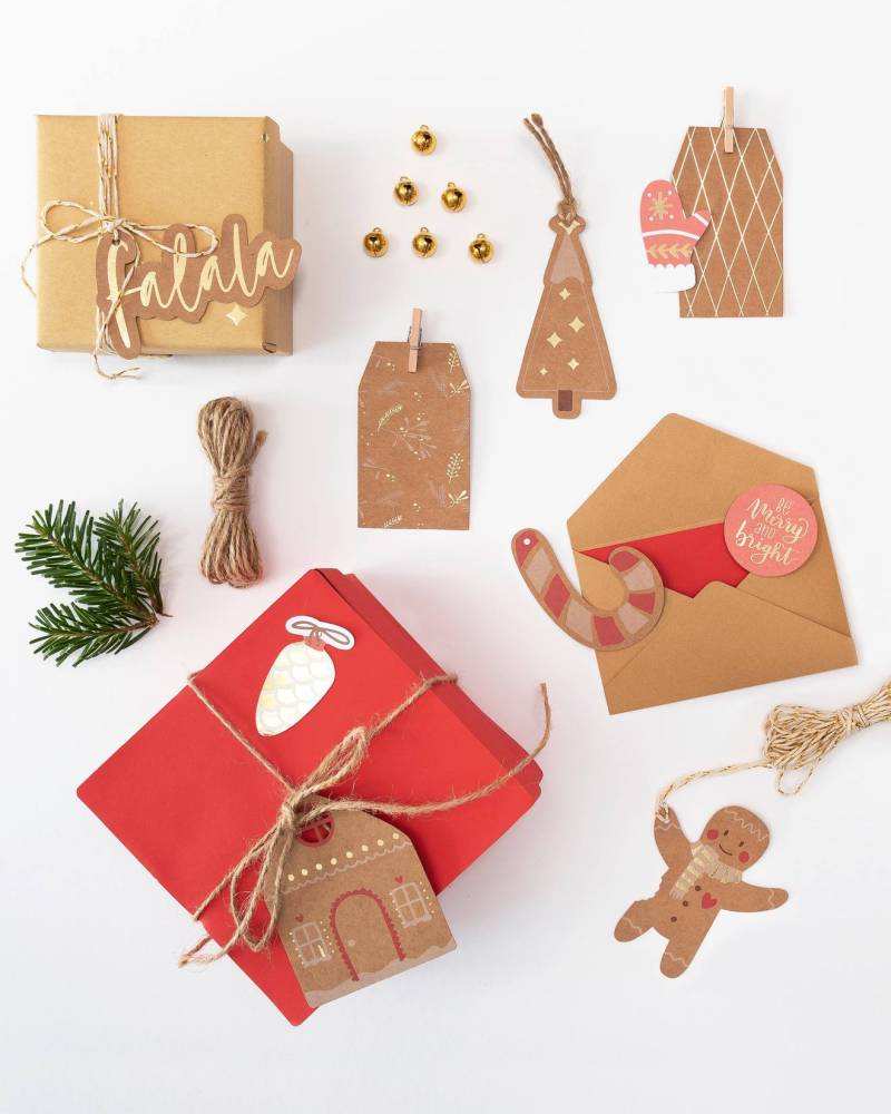 Geschenkverpackungs-Set CLASSIC Kinder folia cappuccino von folia