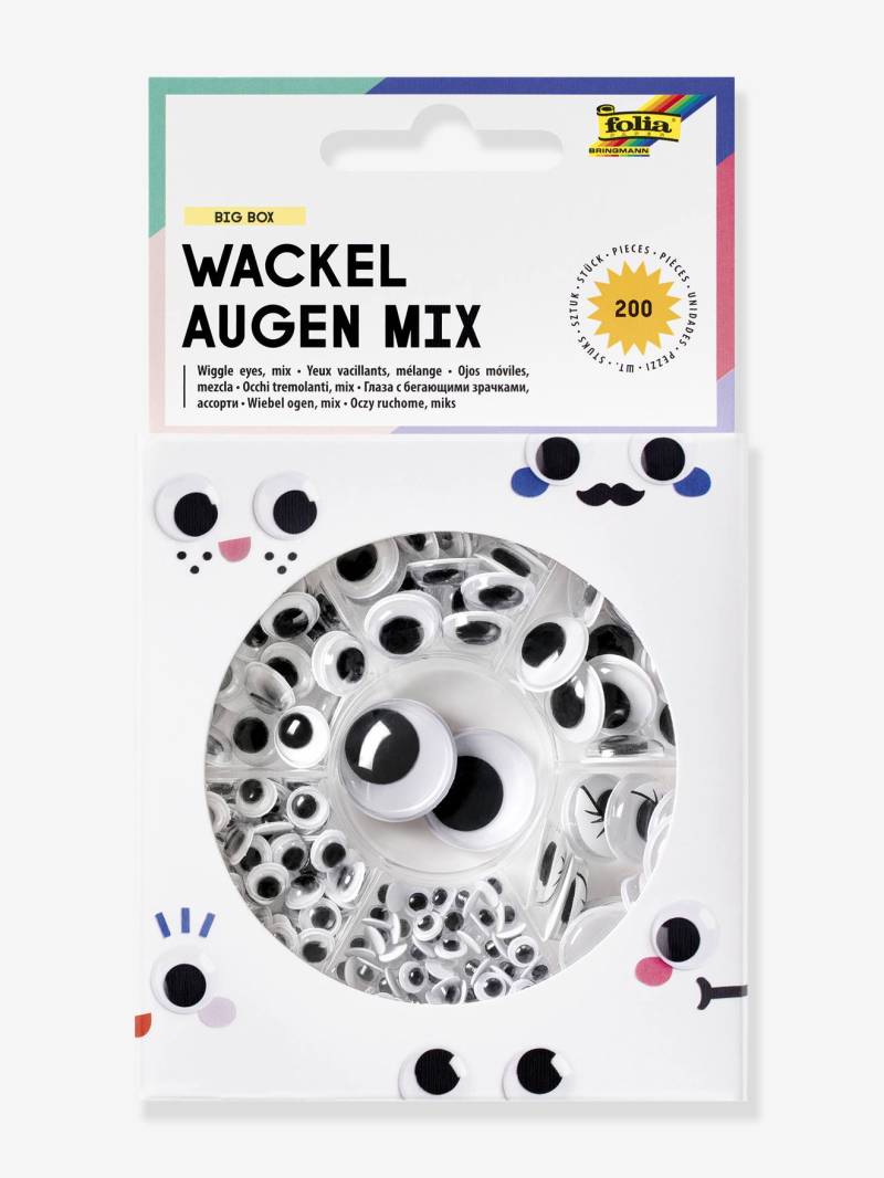 Selbstklebende Wackelaugen MIX BIG BOX folia von folia