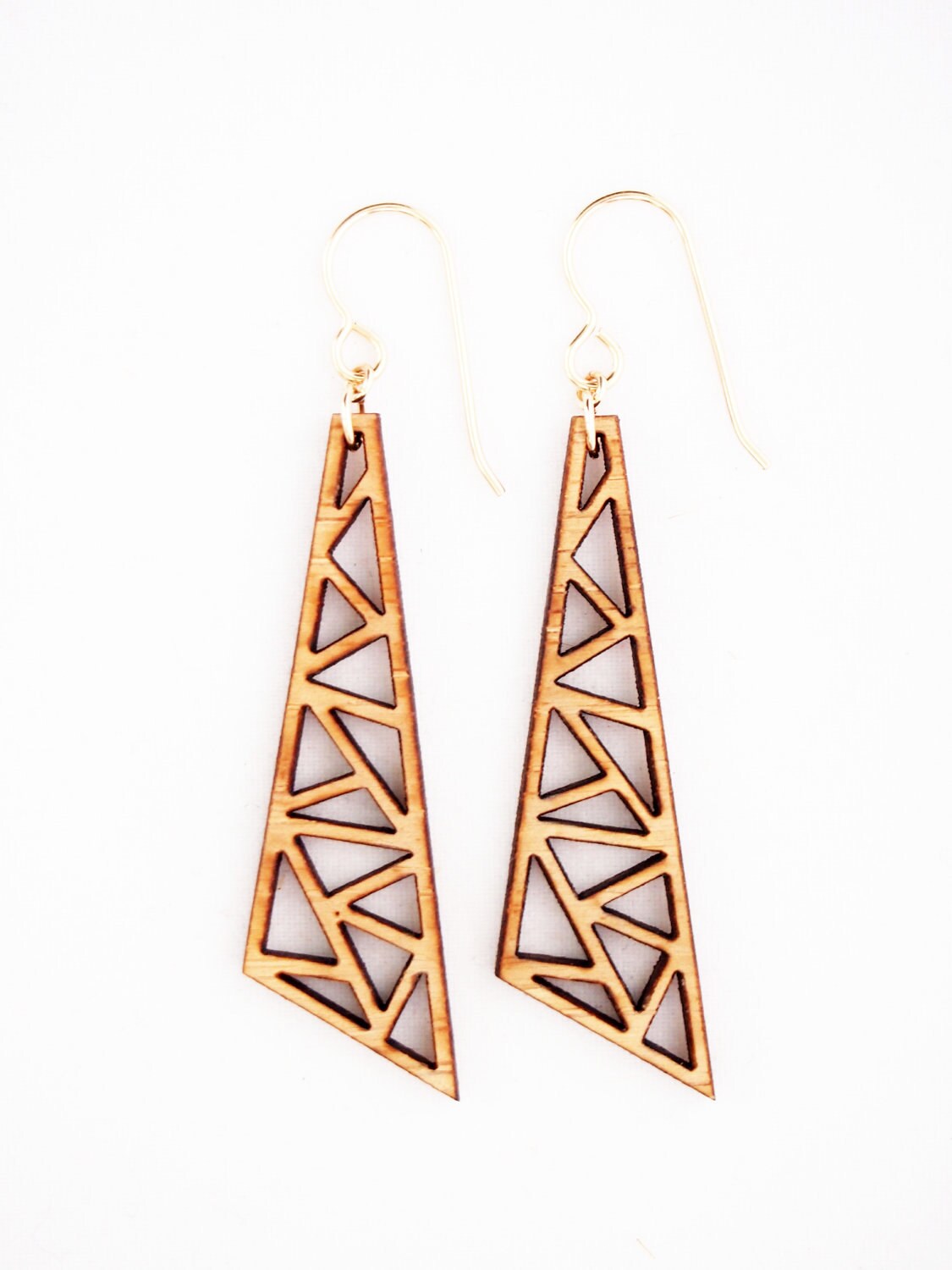 Dreiecke, Laser Cut Ohrringe Dreiecke, Laser Cut Ohrringe von foliadesignshop
