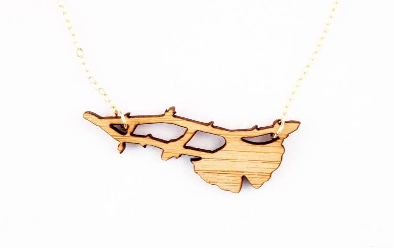 Ginkgo Halskette, Laser Cut Ginkgo Halskette, Laser Cut von foliadesignshop