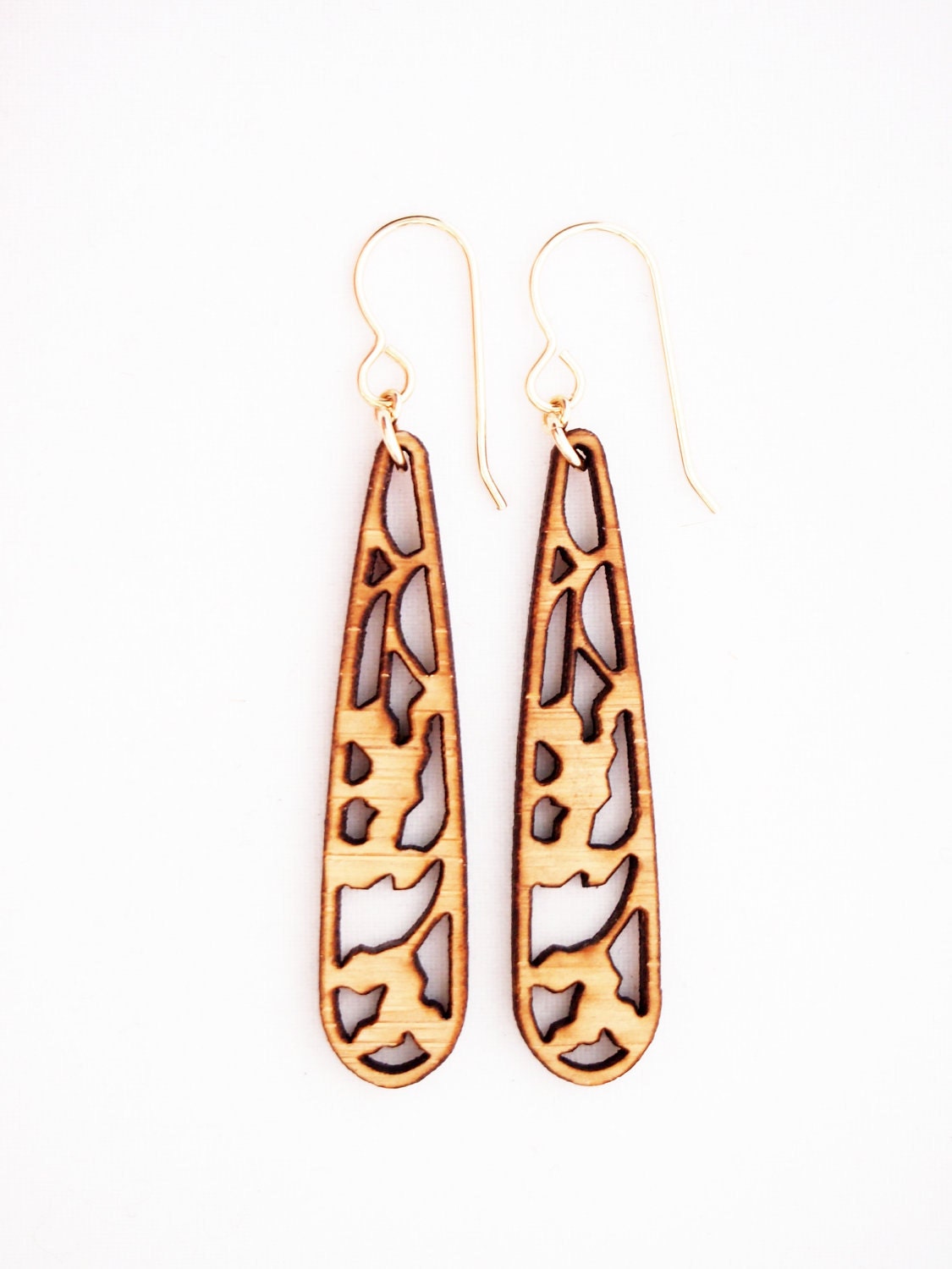 Jugendstil Blumen, Laser Cut Ohrringe Jugendstil Blumen, Laser Cut Ohrringe von foliadesignshop