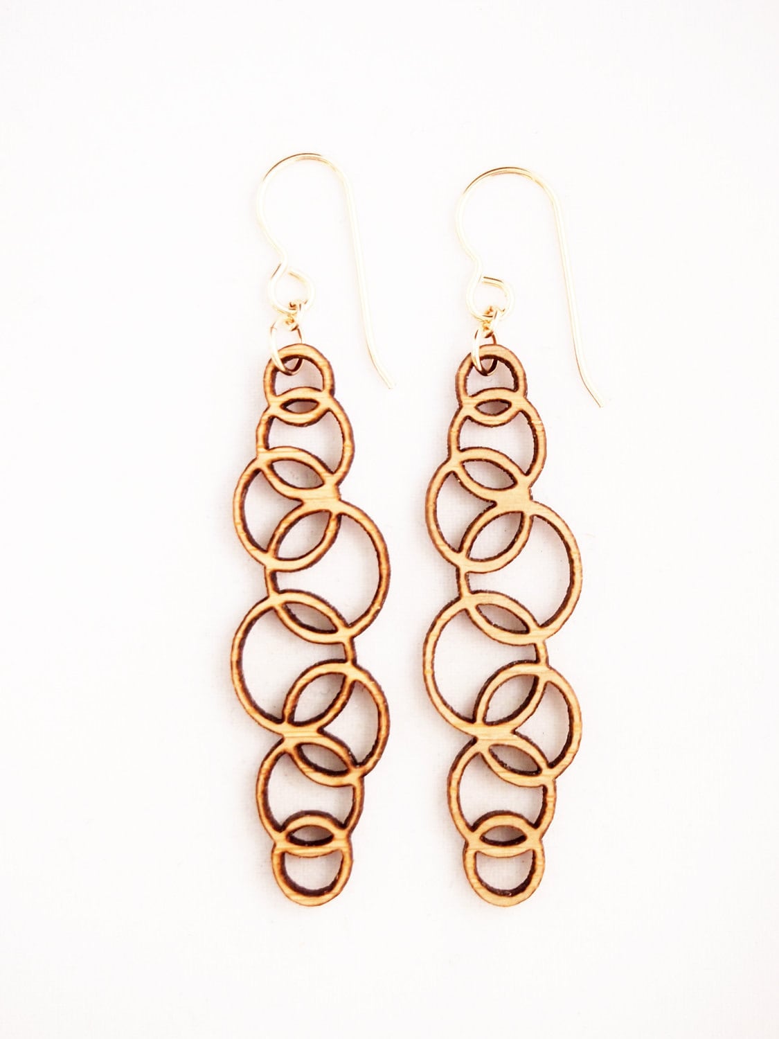 Wassertropfen, Laser Cut Ohrringe Wassertropfen, Laser Cut Ohrringe von foliadesignshop