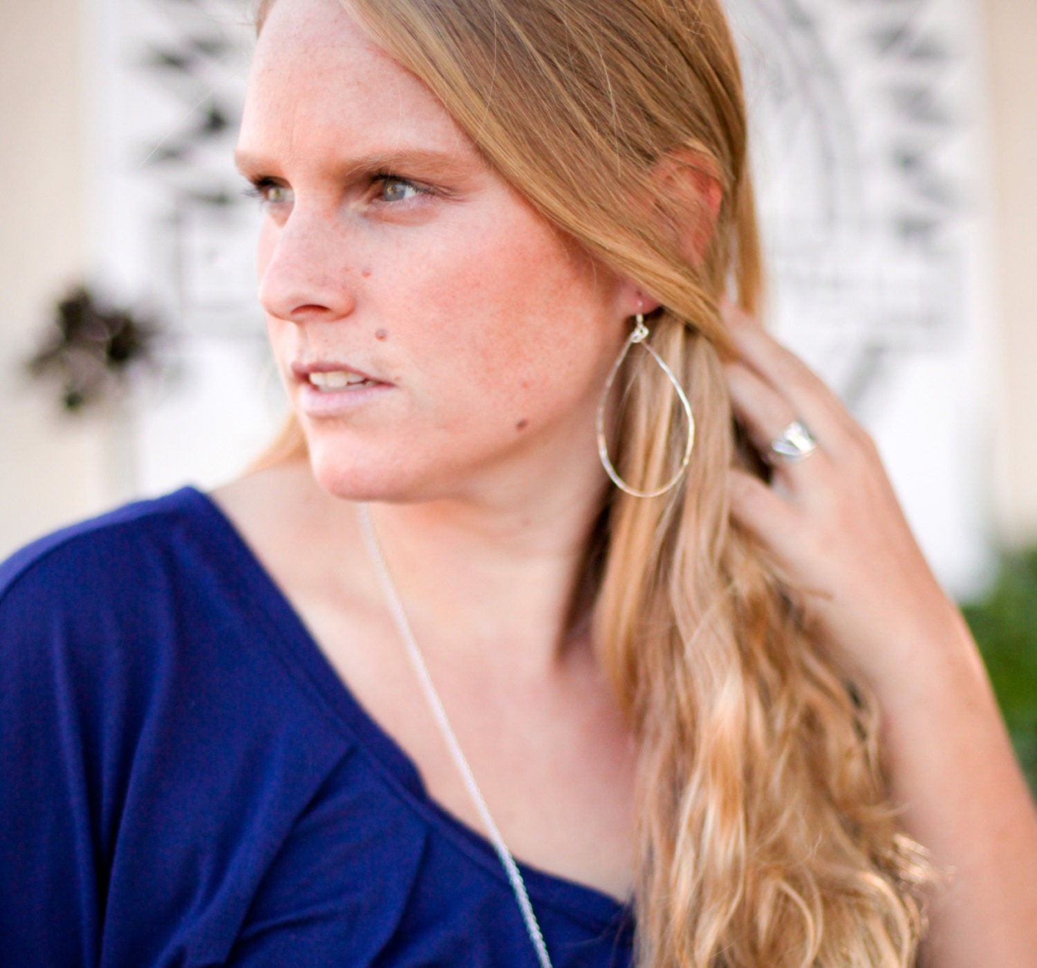 Minimal Schmuck, Silber Und Kupfer Love Creolen Minimal Schmuck, Silber Und Kupfer Love Creolen von folkdreamsjewelry