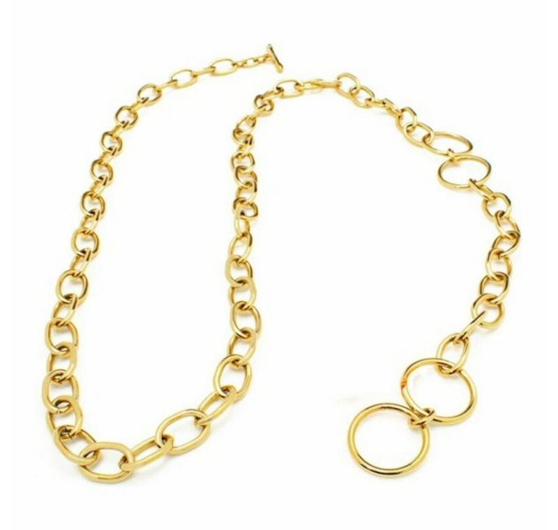 folli follie Kette mit Einhänger Damenhalskette 1N6T176Y (35 cm) von folli follie