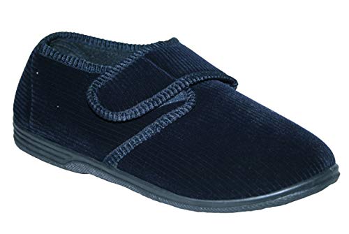 Footloose.Shoes Diabetiker, orthopädisch, für Herren, leicht zu schließen, breite Riemen, Größen 39-40, Navy Zac, 39 EU von footloose shoes