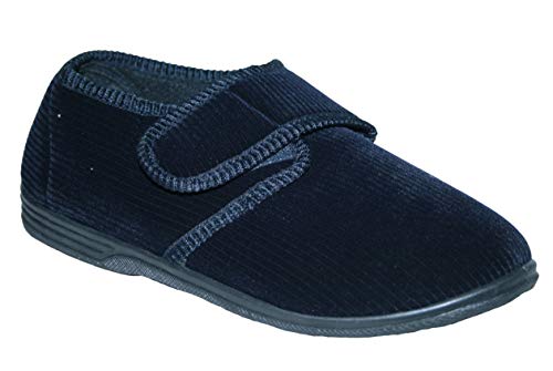 Footloose.Shoes Diabetiker, orthopädisch, für Herren, leicht zu schließen, breite Riemen, Größen 39-40, Navy Zac, 46 EU von footloose shoes