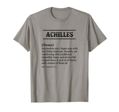 Herren ACHILLES - Name Definition | Funny Phrase Customized Men's T-Shirt Herren ACHILLES - Name Definition | Funny Phrase Customized Men's T-Shirt von for Someone Named ACHILLES