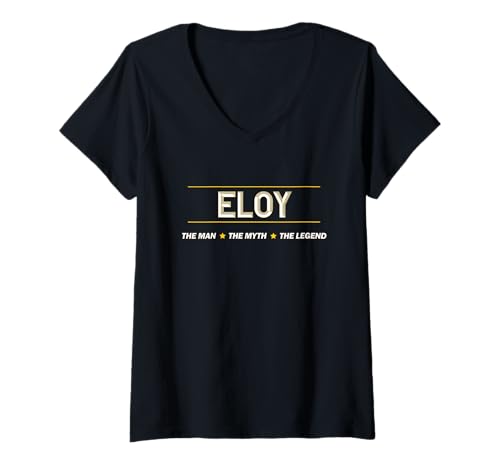 Damen Eloy - The Man The Myth The Legend | Herren Jungen Name - Funny T-Shirt mit V-Ausschnitt Damen Eloy - The Man The Myth The Legend | Herren Jungen Name - Funny T-Shirt mit V-Ausschnitt von for Someone Named ELOY