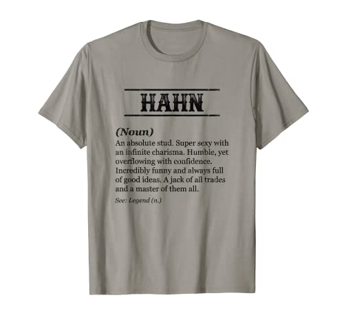 Herren HAHN - Funny Phrase with Name Definition | Customized Men's T-Shirt Herren HAHN - Funny Phrase with Name Definition | Customized Men's T-Shirt von for Someone Named HAHN