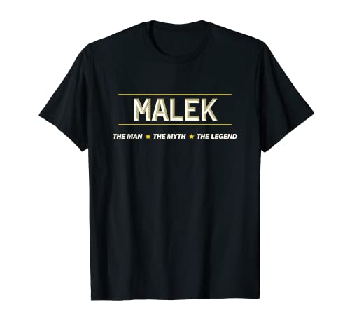 MALEK - the Man the Myth the LEGEND | Mythos Legende Name - T-Shirt von for Someone Named MALEK