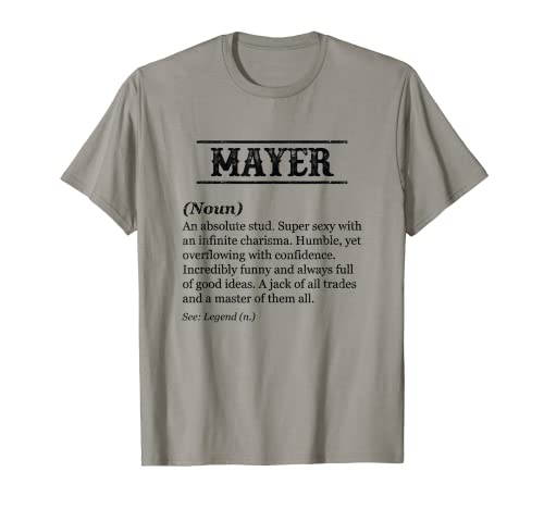 Herren MAYER - Funny Phrase with Name Definition | Customized Men's T-Shirt Herren MAYER - Funny Phrase with Name Definition | Customized Men's T-Shirt von for Someone Named MAYER