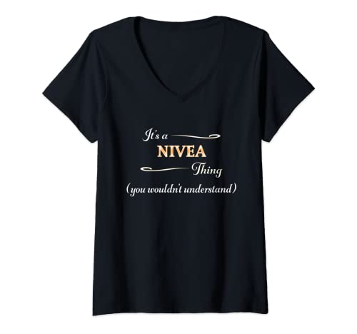 Damen It's a NIVEA Thing, You Wouldn't Understand | Name Gift - T-Shirt mit V-Ausschnitt Damen It's a NIVEA Thing, You Wouldn't Understand | Name Gift - T-Shirt mit V-Ausschnitt von for Someone Named NIVEA