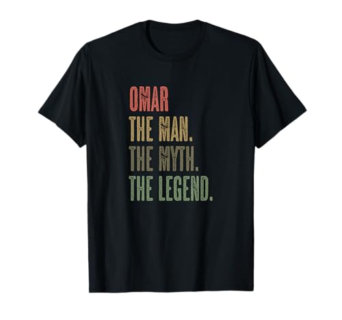 OMAR - the Man the Myth the LEGEND | Mythos Legende Name - T-Shirt von for Someone Named OMAR