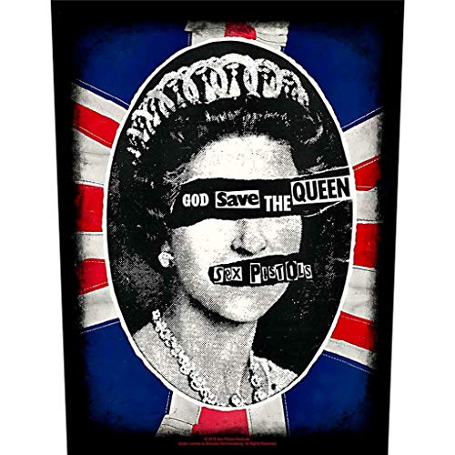 for-collectors-only Sex Pistols Rückenaufnäher God Save The Queen Backpatch Großer Aufnäher von for-collectors-only