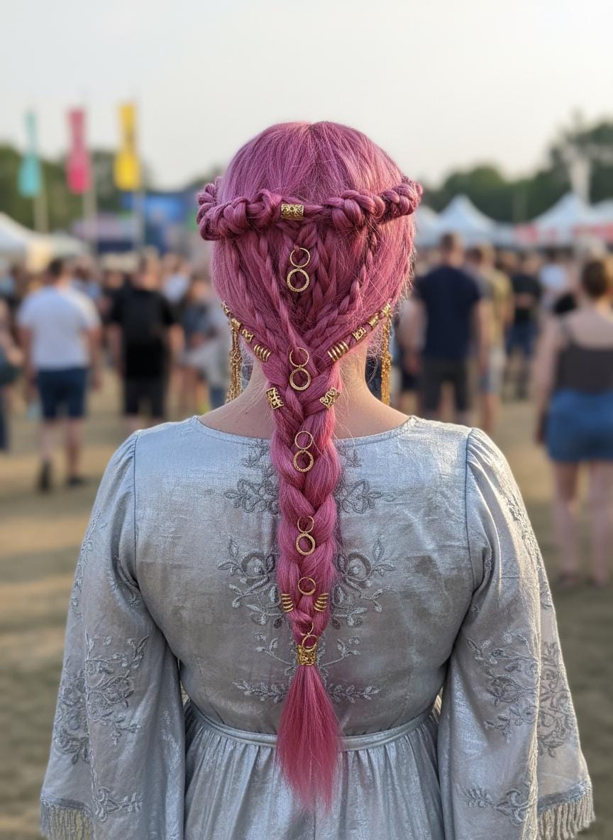 Große 24 Teilige Wikinger Haarspange, Haarspirale, Göttinen Haarperlen, Dread Coils, Haarperlen von forEVAhairforks