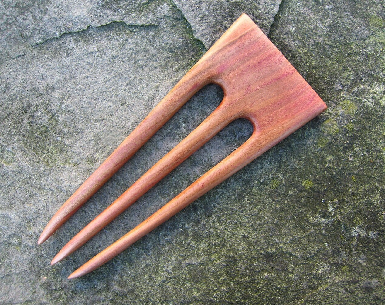 Haarforke Aus Holz, Haarforke, Haarstab 3 Zinken, Haarnadel, Peigne Cheveux, Fourche von forEVAhairforks