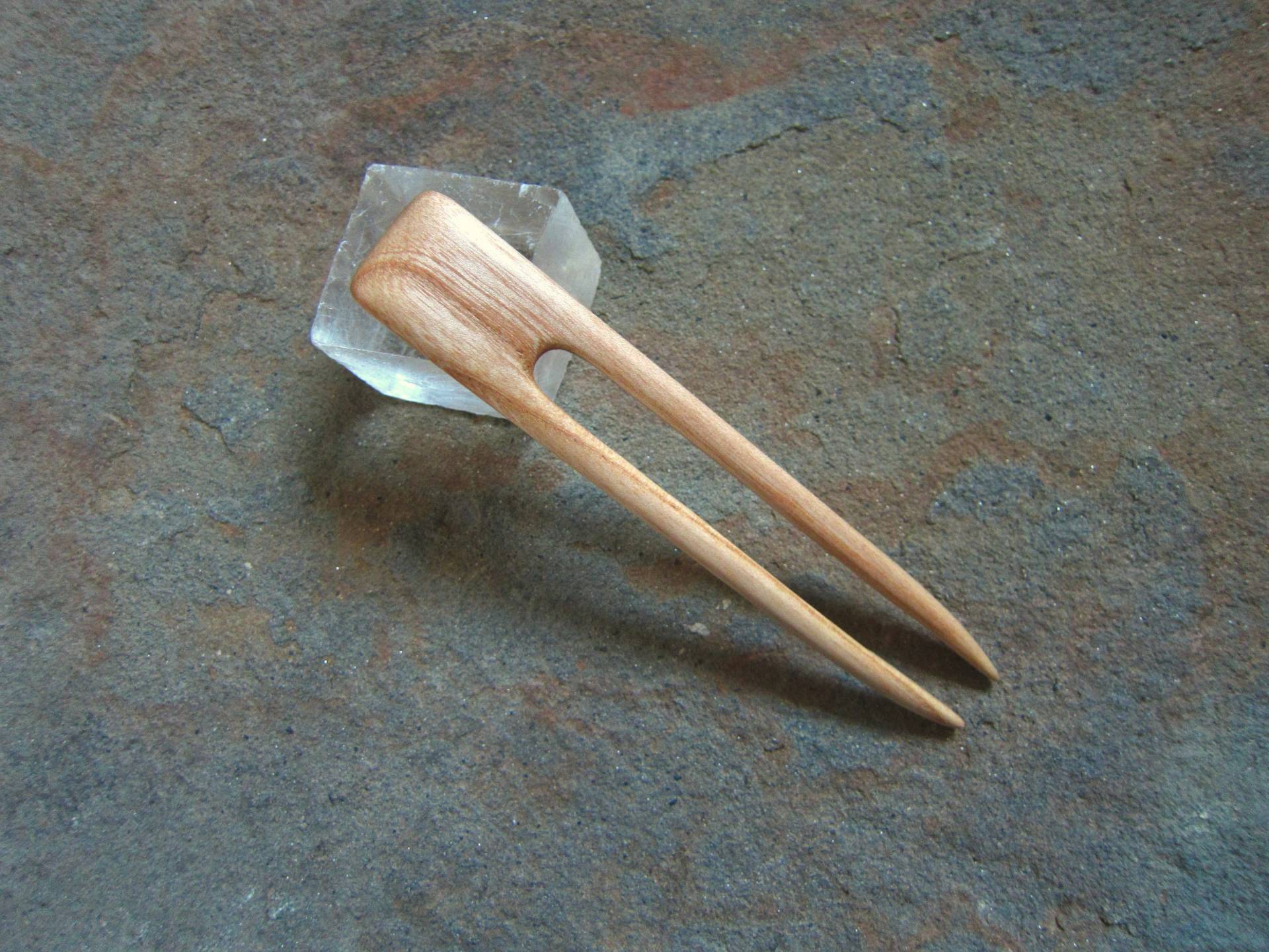 Mini Holz Haargabel, Haarforke, Holz, Haarstab Baby Haarnadel, Eschenholz, Haarforke von forEVAhairforks