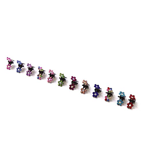 forbestest 12 STÜCKE Mädchen Frauen Kleine Kristall Blumen Metall Haargreifer Kinder Mini Strass Haarspange Kinder Haar Oranment Clips Baby Haarnadeln Farbe forbestest 12 STÜCKE Mädchen Frauen Kleine Kristall Blumen Metall Haargreifer Kinder Mini Strass Haarspange Kinder Haar Oranment Clips Baby Haarnadeln Farbe von forbestest
