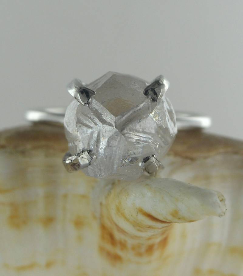 5.00 Carat Natural Raw Uncut Diamond 14Kt Solid White Gold Engagement Ring April Birthstone 5.00 Carat Natural Raw Uncut Diamond 14Kt Solid White Gold Engagement Ring April Birthstone von foreverjewelry1