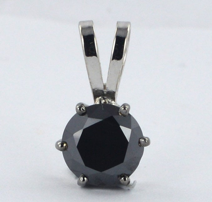 Black Diamond Pendant Certified 925 Silver 2.70 Ct Round Cut Black Anniversary Gift For Wife Black Diamond Pendant Certified 925 Silver 2.70 Ct Round Cut Black Anniversary Gift For Wife von foreverjewelry1