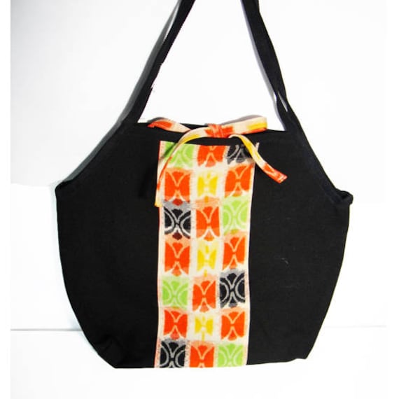 Hergestellt Aus Wolle Kimono, Jahrgang Einfache Tasche von forgoodkimono