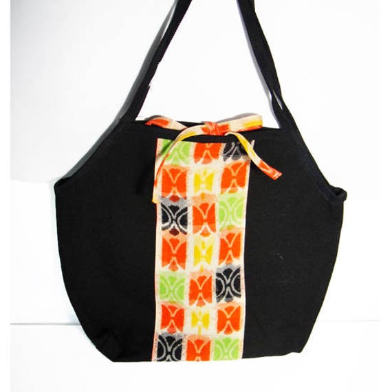 Hergestellt Aus Wolle Kimono, Jahrgang Einfache Tasche von forgoodkimono