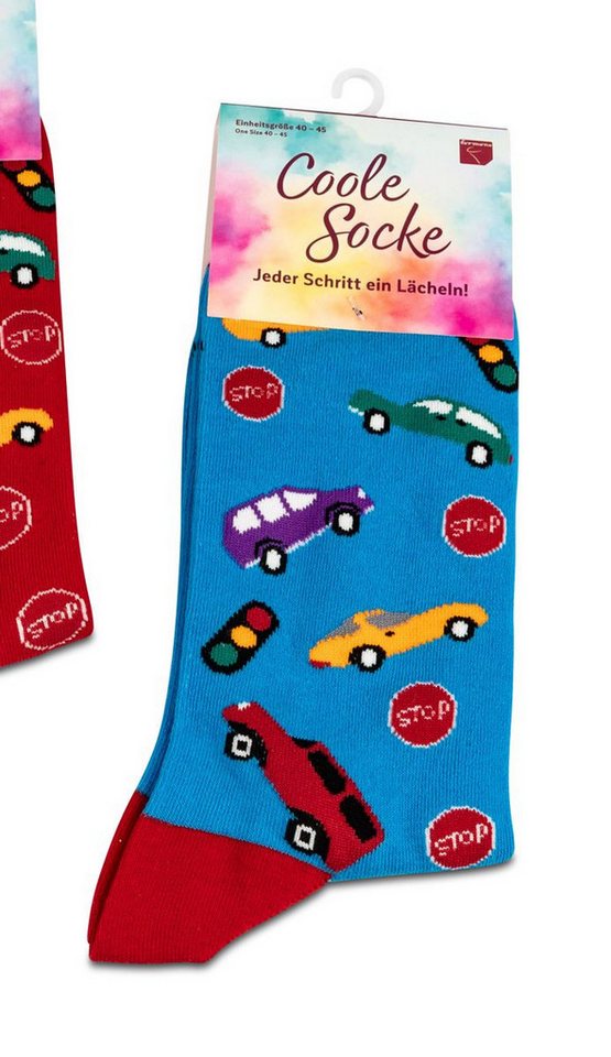 formano Socken Coole Socke Autos blau - One Size 40 - 45 (1-Paar) von formano