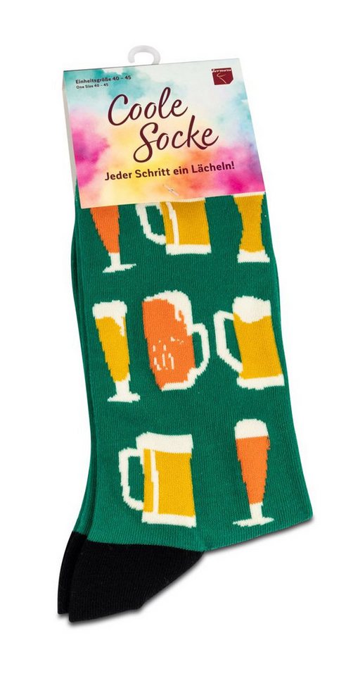 formano Socken Coole Socke Bier grün - One Size 40 - 45 (1-Paar) von formano