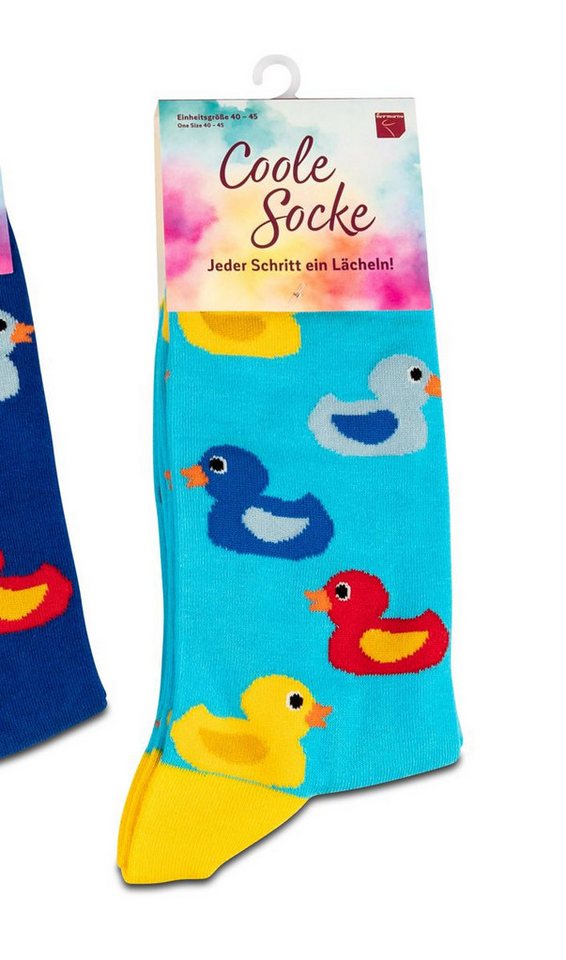 formano Socken Coole Socke Enten hellblau - One Size 40 - 45 (1-Paar) von formano