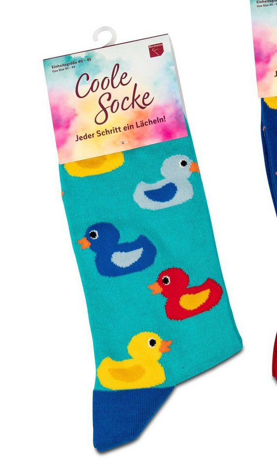 formano Socken Coole Socke Enten türkis - One Size 40 - 45 (1-Paar) von formano