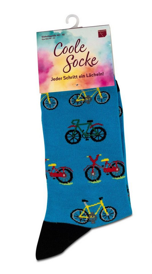 formano Socken Coole Socke Fahrrad blau - One Size 40 - 45 (1-Paar) von formano